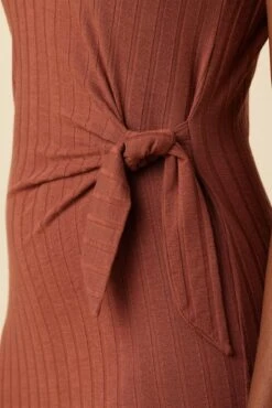 Cornelia Provence Rib Dress - Earth -Deals Zesty Vex Store 0082 Cornelia Earth 4