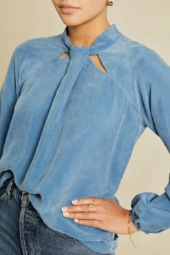 Papillon Cottonseed Cupro Blouse - Azure -Deals Zesty Vex Store 0156 Papillon Azure V2 15935 web e9ba8149 470f 49c4 9937 5cbe3df04e24