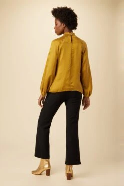 Papillon Cottonseed Cupro Blouse - Gold -Deals Zesty Vex Store 0156 Papillon Gold 3