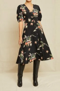 Odette Washable Silk Dress - Treviso Floral