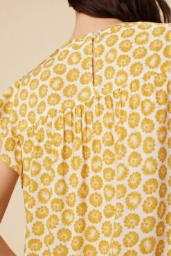 Calla Ecovero Blouse - Calico Sunflower 11 Calla Ecovero Blouse - Calico Sunflower -Deals Zesty Vex Store 0329R1 Calla Calico Sunflower 4