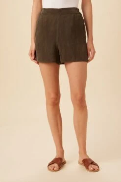 Palo Cottonseed Cupro Short - Olive
