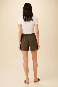 Palo Cottonseed Cupro Short - Olive 10 Palo Cottonseed Cupro Short - Olive -Deals Zesty Vex Store 0352 Palo Olive 3