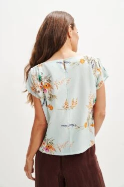 Margeaux Zero-Waste Blouse - Cannes Floral -Deals Zesty Vex Store 0357 Margeaux Zero Waste Tee Cannes Print 0177 web c99432ee 1fa2 4c32 9cad be021f7973da
