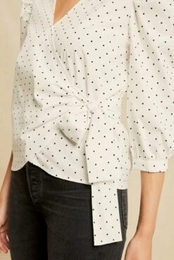 Linette Upcycled Cotton Blouse - Polka Dot -Deals Zesty Vex Store 0359 Linette Upcycle Black Polka Dot 0663 Web 0b05a386 cf25 4554 a86f bfb689b34200