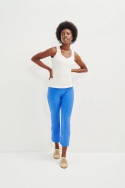 Bettina Ribbed Tank - Salt