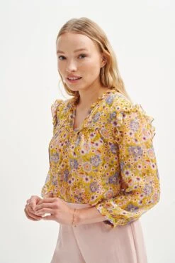 Camila Nouveau Silk Blouse - ReAmour -Deals Zesty Vex Store 0394 Camila Sunflower 0221 web f15e4e60 e207 4f39 9c0d 40b089eb0cae