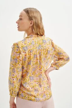Camila Nouveau Silk Blouse - Midi Floral Sunflower -Deals Zesty Vex Store 0394 Camila Sunflower 0231 web 0281d453 f23b 45ee 8250 390167662789