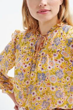 Camila Nouveau Silk Blouse - ReAmour -Deals Zesty Vex Store 0394 Camila Sunflower 0249 web 9ee03691 e894 4f54 b951 fffc31cc0847