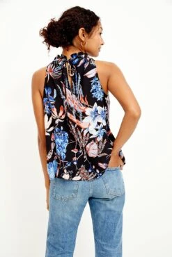 Keke Washable Silk Blouse - Saint Barts Black Floral -Deals Zesty Vex Store 0455 Keke Saint Barts Print Black 0074 web c5129b7d 82eb 4b8e 8613 9abdd043ce9f