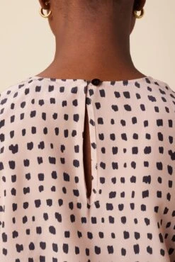 Clemence Washable Silk Blouse - Valencia Dot Pink -Deals Zesty Vex Store 04 10118 Clemence Silk Valencia Dot 5