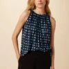 Floret Silken Modal Tank - Squared Up Black -Deals Zesty Vex Store 0503 Floret Squared Up Black 1