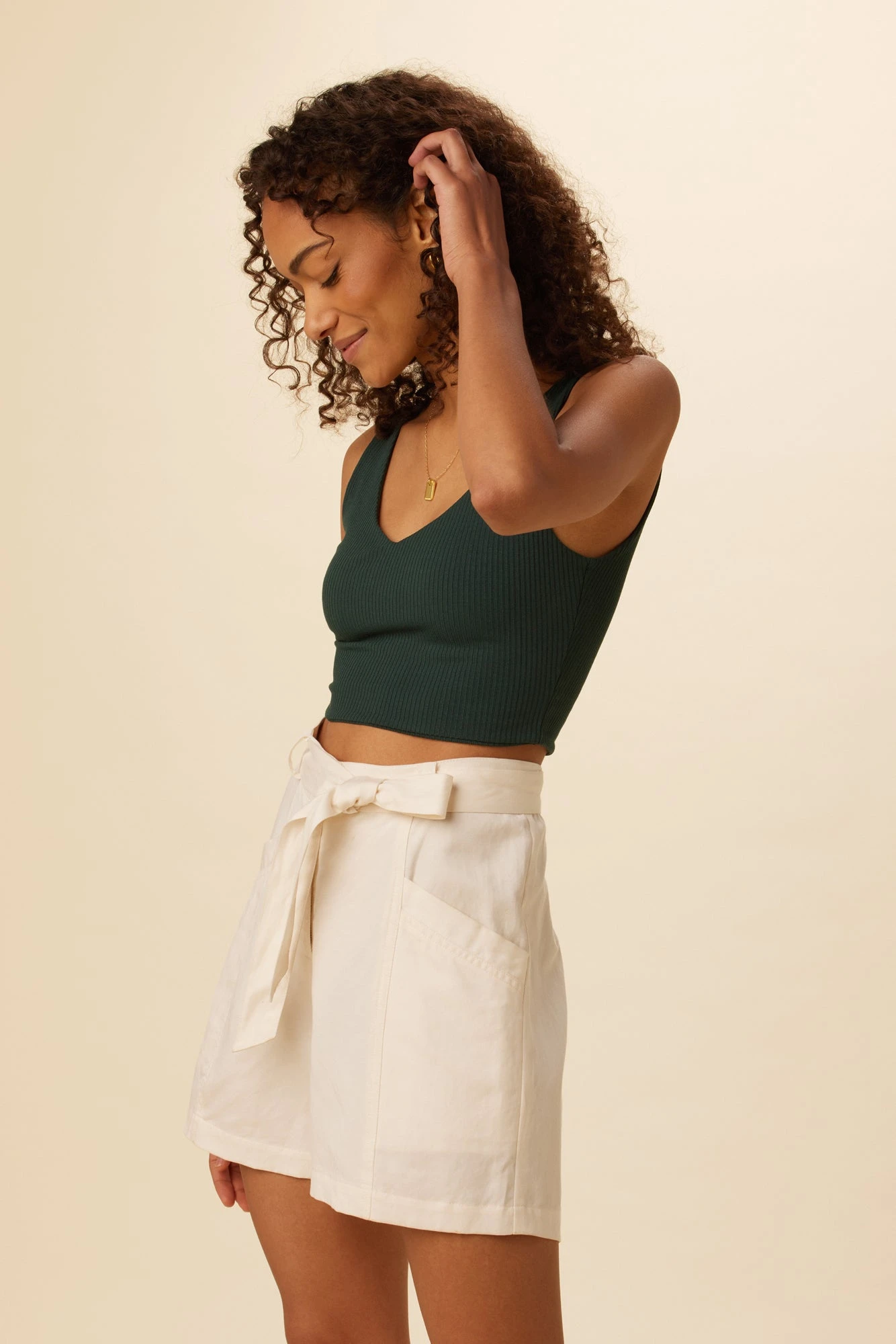 Rosa Paris Rib Tank - Darkest Spruce 4 Rosa Paris Rib Tank - Darkest Spruce - Image 2