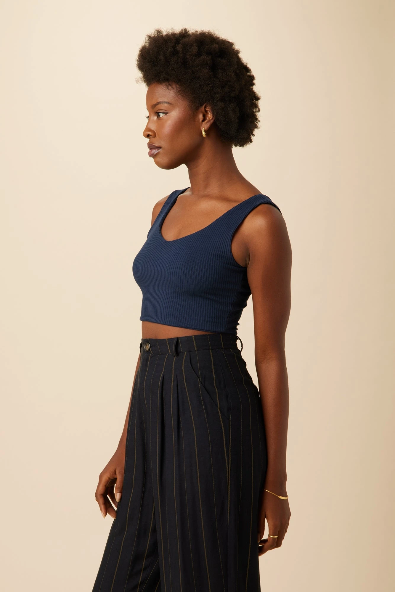 Rosa Paris Rib Tank - Ocean - ReAmour 4 Rosa Paris Rib Tank - Ocean - ReAmour - Image 2