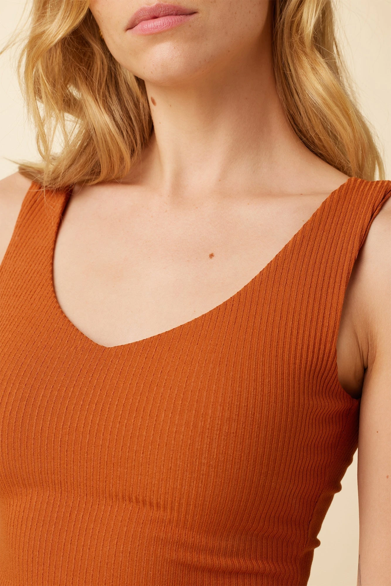 Rosa Paris Rib Tank - Umber - ReAmour 6 Rosa Paris Rib Tank - Umber - ReAmour - Image 4