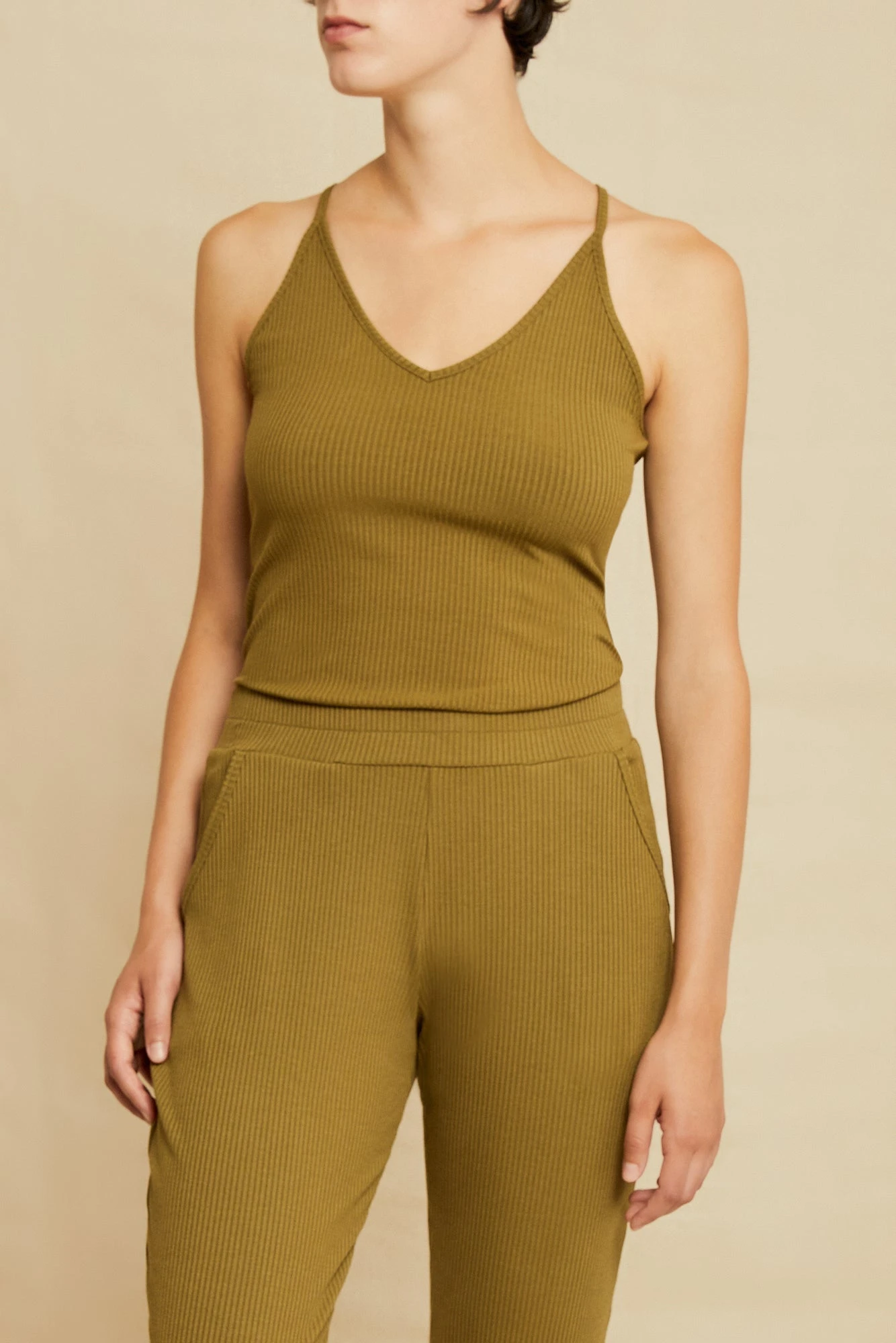 Jada Paris Rib Tank - Matcha - ReAmour 3 Jada Paris Rib Tank - Matcha - ReAmour