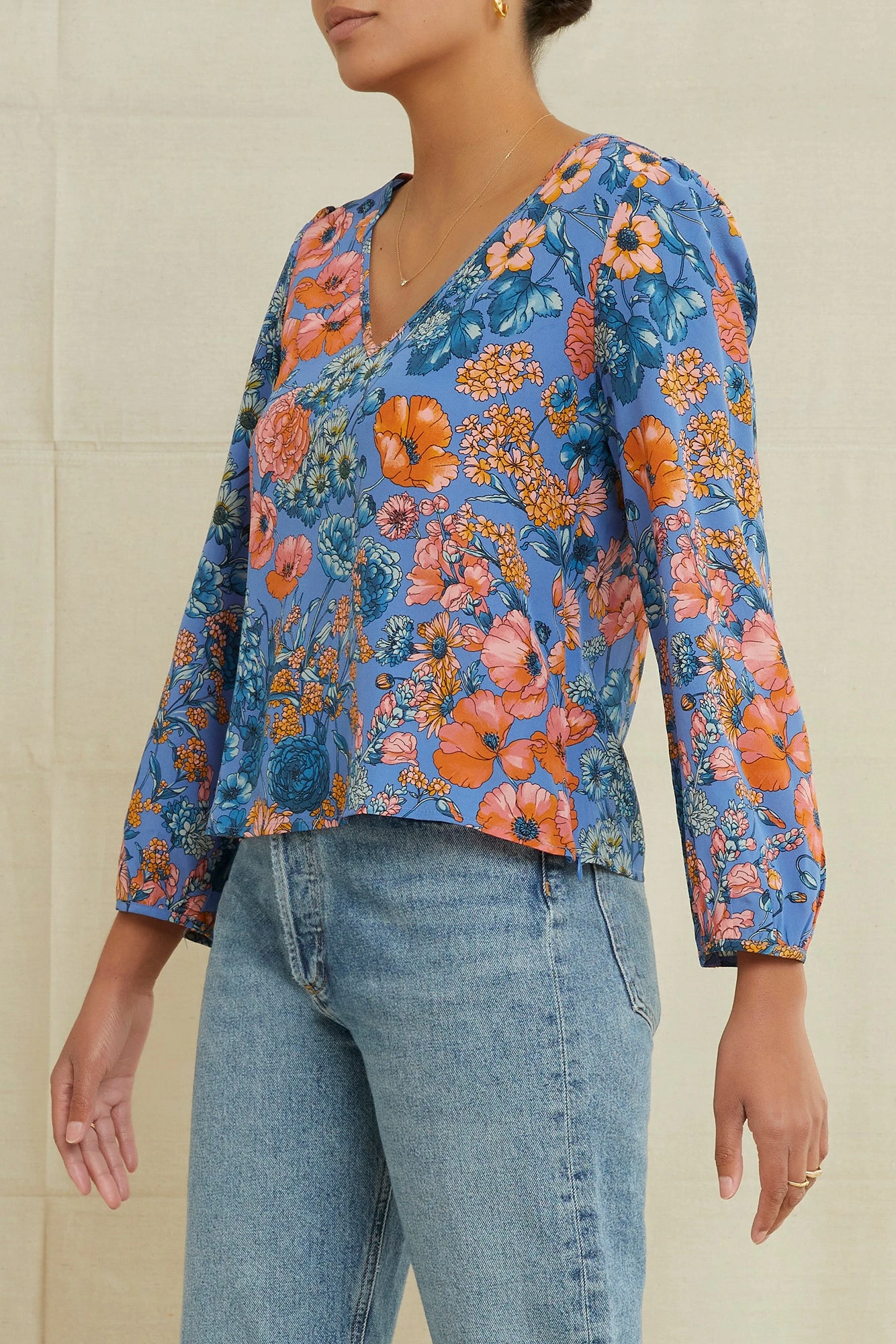 Leila Washable Silk Blouse - Mirabel 4 Leila Washable Silk Blouse - Mirabel - Image 2