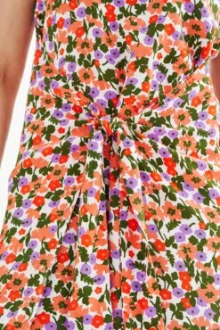 Cortney Washable Silk Dress -Deals Zesty Vex Store 0561 Cortney Seaside Floral 2837 web
