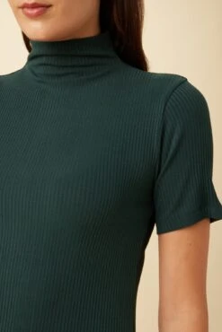 Fiona Paris Rib Turtleneck Top - Darkest Spruce 9 Fiona Paris Rib Turtleneck Top - Darkest Spruce -Deals Zesty Vex Store 0597R1 Fiona Darkest Spruce 4