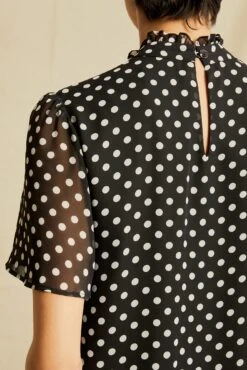 Corinne Chiffon Dress -Deals Zesty Vex Store 0606 Corinne Chiffon Dot 0551 web