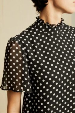 Corinne Chiffon Dress -Deals Zesty Vex Store 0606 Corinne Chiffon Dot 0564 web