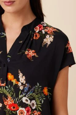 Renata Ecovero Blouse - Treviso Orange -Deals Zesty Vex Store 0607 Renata Viscose Treviso Orange 4