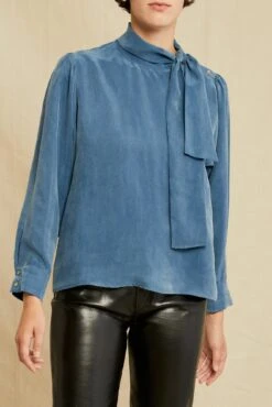 Olivet Cottonseed Cupro Blouse - Azure -Deals Zesty Vex Store 0710 Olivet Cottonseed Cupro Azure 1303 web a0951109 36b9 4eed 91bd 7f650886d334