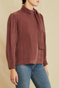 Olivet Cottonseed Cupro Blouse - Mocha -Deals Zesty Vex Store 0710 Olivet Cottonseed Cupro Mocha 1428 web 69dbf1bd 6a37 4abb b8d6 97a77c79ce31