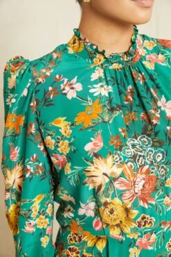 Adeline Washable Silk Dress - Rosalind Floral -Deals Zesty Vex Store 0744 Adeline Rosalind Floral 13663 web