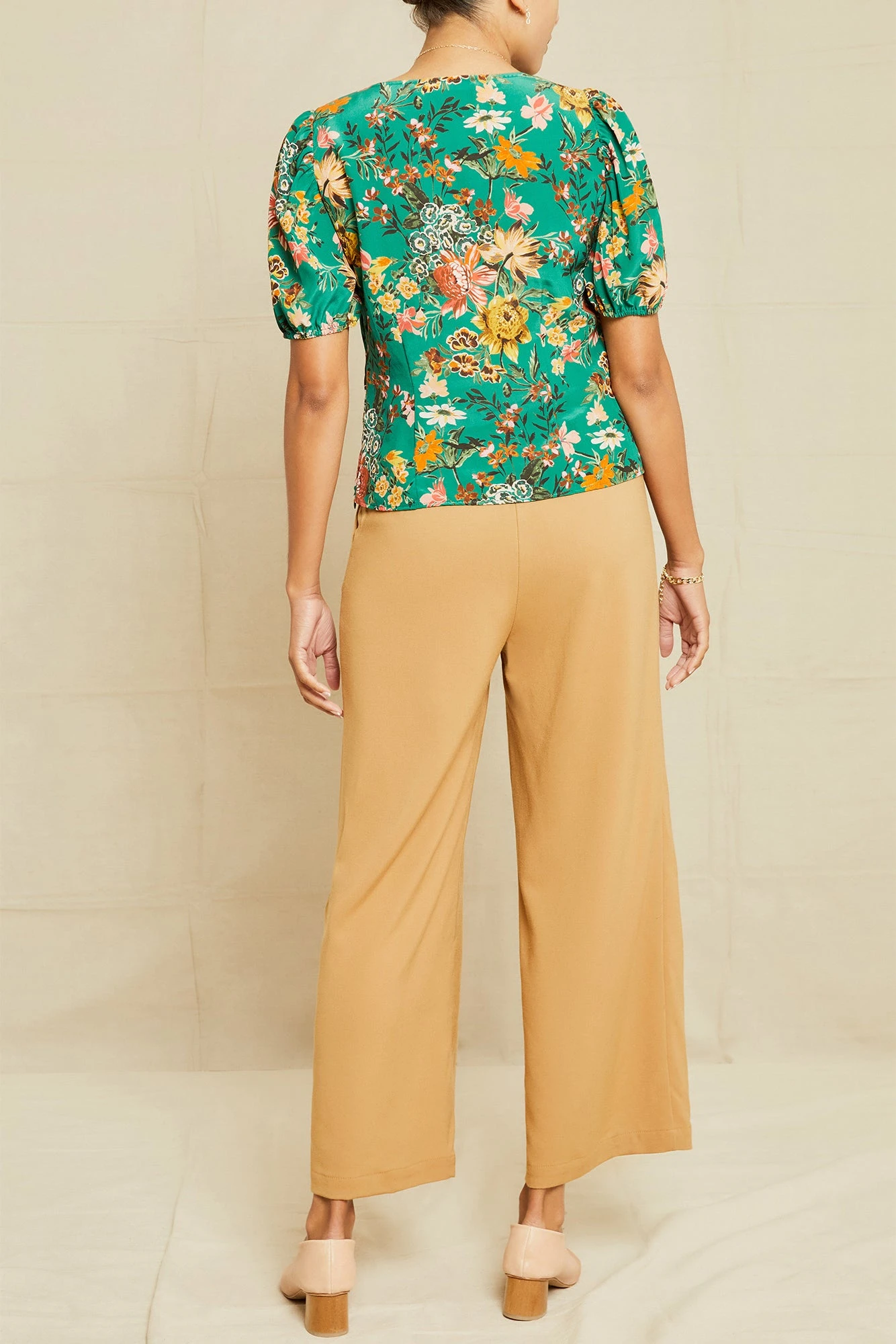 Juliana Washable Silk Blouse - Rosalind Floral 5 Juliana Washable Silk Blouse - Rosalind Floral - Image 3