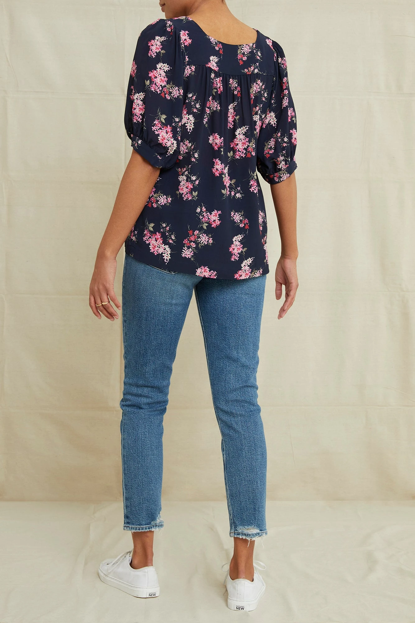 Edith Viscose Blouse - Whitby Floral 5 Edith Viscose Blouse - Whitby Floral - Image 3