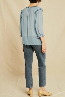 Silva Crinkle Cupro Blouse - Pool -Deals Zesty Vex Store 0804 Silva Pool 3365 web 00f2ea4d 435a 43b8 8e52 0372118abb83