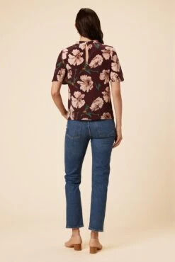 Seville Washable Silk Blouse - Paysage Sepia -Deals Zesty Vex Store 0806 Seville Paysage Sepia 3