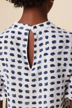 Seville Washable Silk Blouse - Squared Up White -Deals Zesty Vex Store 0806 Seville Squared Up White 5