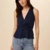 Malika Sleeveless Blouse - Navy -Deals Zesty Vex Store 0807 Malika Navy 1