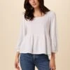 Blake Cotton Slub Blouse - White -Deals Zesty Vex Store 0808R1 Blake White 1