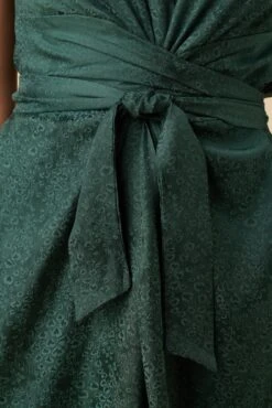 Josie Cupro Viscose Jacquard Dress - Darkest Spruce -Deals Zesty Vex Store 10058 Josie Darkest Spruce 4