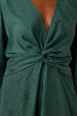 Etta Cupro Viscose Jacquard Dress - Darkest Spruce 9 Etta Cupro Viscose Jacquard Dress - Darkest Spruce -Deals Zesty Vex Store 10077 Etta Jaquard Darkest Spruce 4