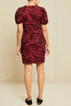 Jules Upcycled Dress - Bordeaux -Deals Zesty Vex Store 1007 Jules Bordeaux Floral 12518 web ac04583c 122d 4d8a a686 f275a650d53a