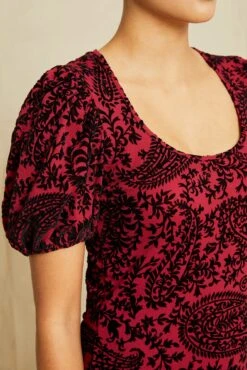 Jules Upcycled Dress - Bordeaux -Deals Zesty Vex Store 1007 Jules Bordeaux Floral 12546 web 2d1e42c7 3c62 4825 8f7e c16e9624fc61