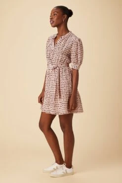 Malta Washable Silk Dress - Valencia Dot Pink -Deals Zesty Vex Store 10081 Malta Silk Valencia Dot 2