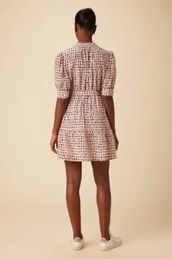 Malta Washable Silk Dress - Valencia Dot Pink -Deals Zesty Vex Store 10081 Malta Silk Valencia Dot 3