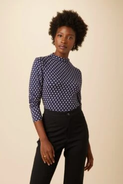 Lux Viscose Knit Turtleneck - Mia Dot