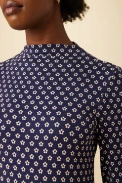 Lux Viscose Knit Turtleneck - Mia Dot -Deals Zesty Vex Store 10087 Lux Print Mia Dot 4