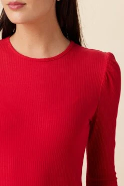 Naomi Paris Rib Top - Zinnia -Deals Zesty Vex Store 10103 Naomi Zinnia 4