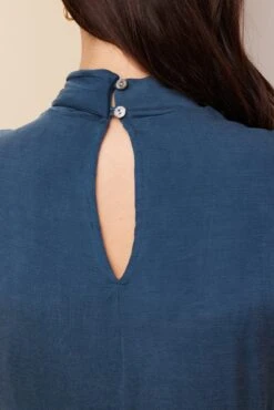 Hallie Tencel Luxe Dress - Azure -Deals Zesty Vex Store 10111 Hallie Azure 5