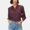 Charlotte Washable Silk Blouse - Doucet Dot Vineyard -Deals Zesty Vex Store 10140 Charlotte Silk Doucet Dot Vineyard 1