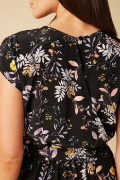 Wynnie Washable Silk Jumpsuit - French Jardin Black -Deals Zesty Vex Store 10150 Wynnie Silk French Jardin 5