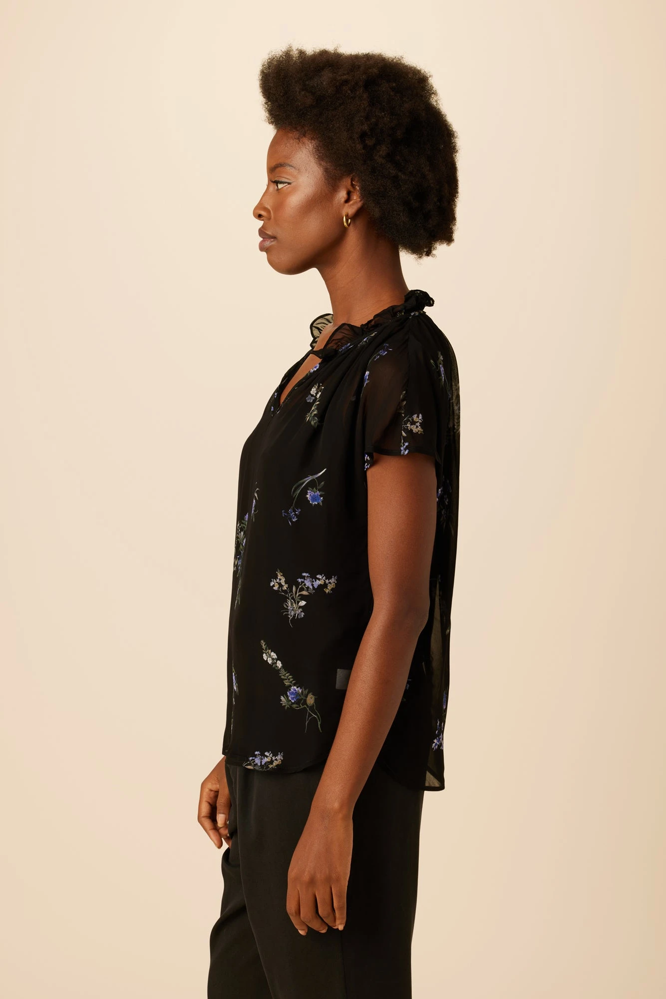 Maisie Chiffon Blouse - Nahlia Floral 6 Maisie Chiffon Blouse - Nahlia Floral - Image 4