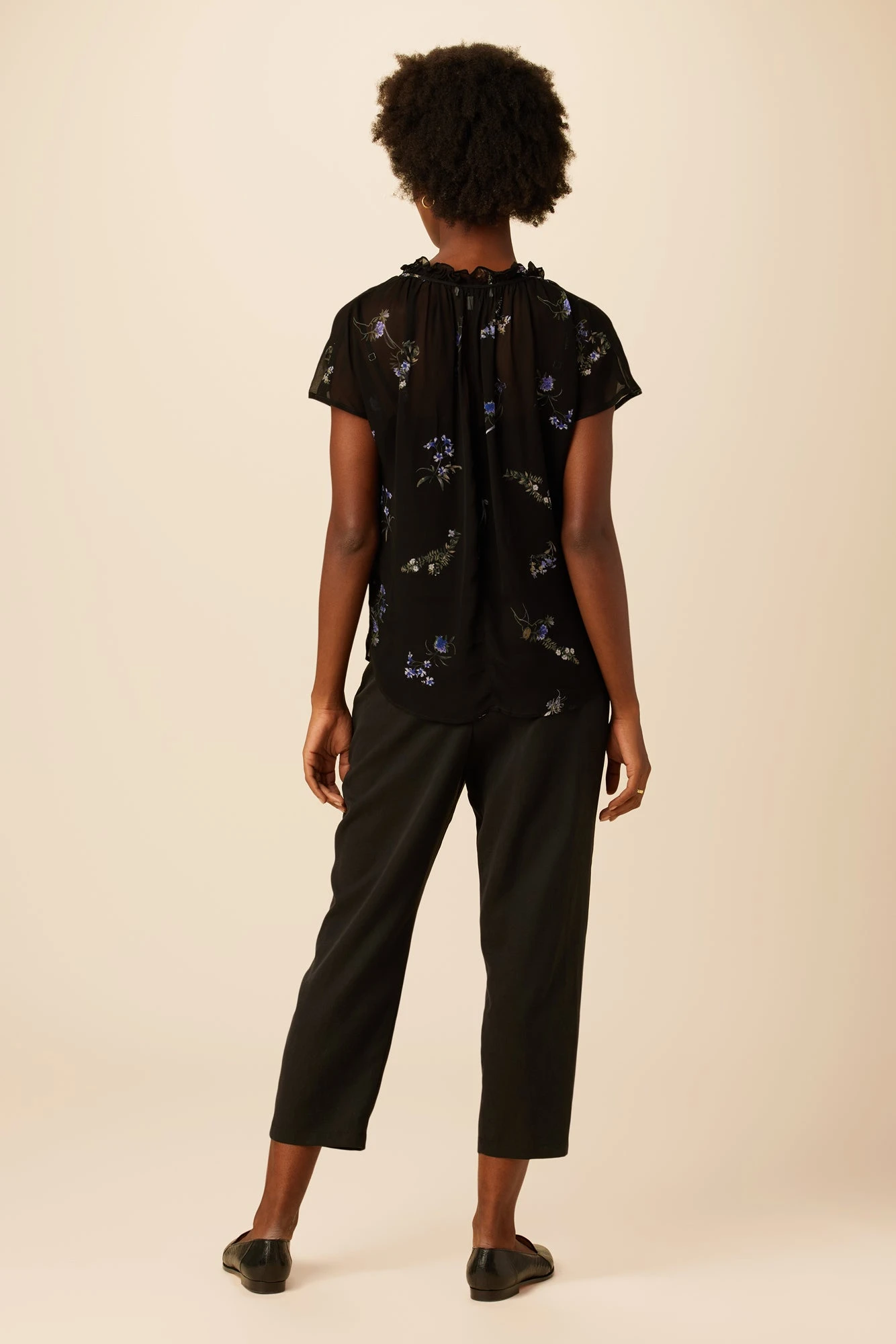 Maisie Chiffon Blouse - Nahlia Floral 5 Maisie Chiffon Blouse - Nahlia Floral - Image 3